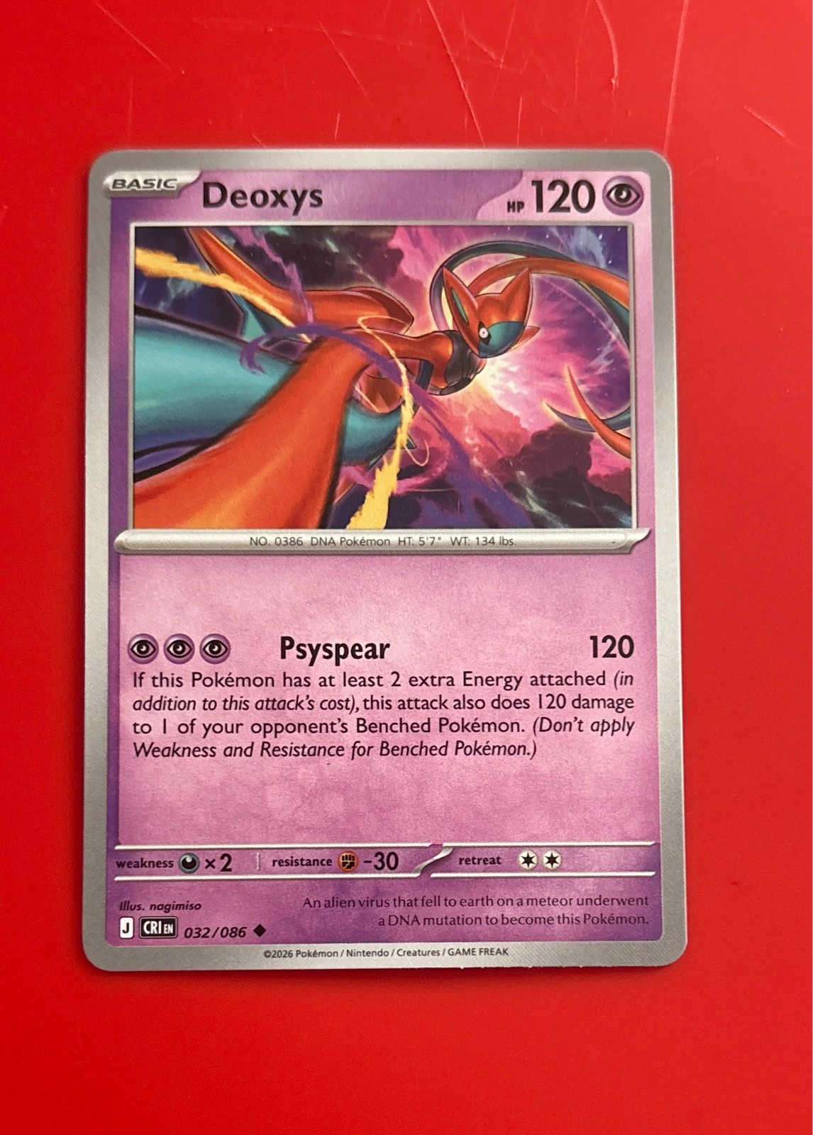 Deoxys - Chaos Rising Mega Evolution #032/086