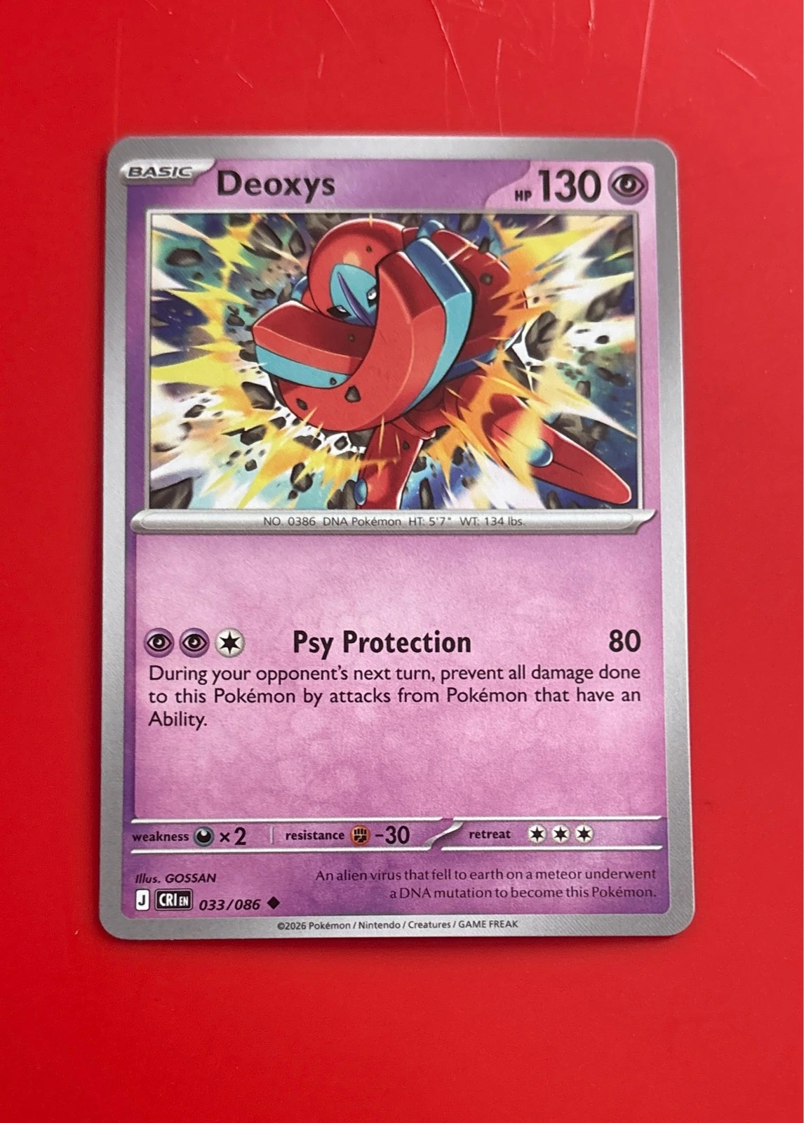Deoxys - Chaos Rising Mega Evolution #033/086