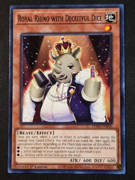 Royal Rhino with Deceitful Dice #PUNI-EN036