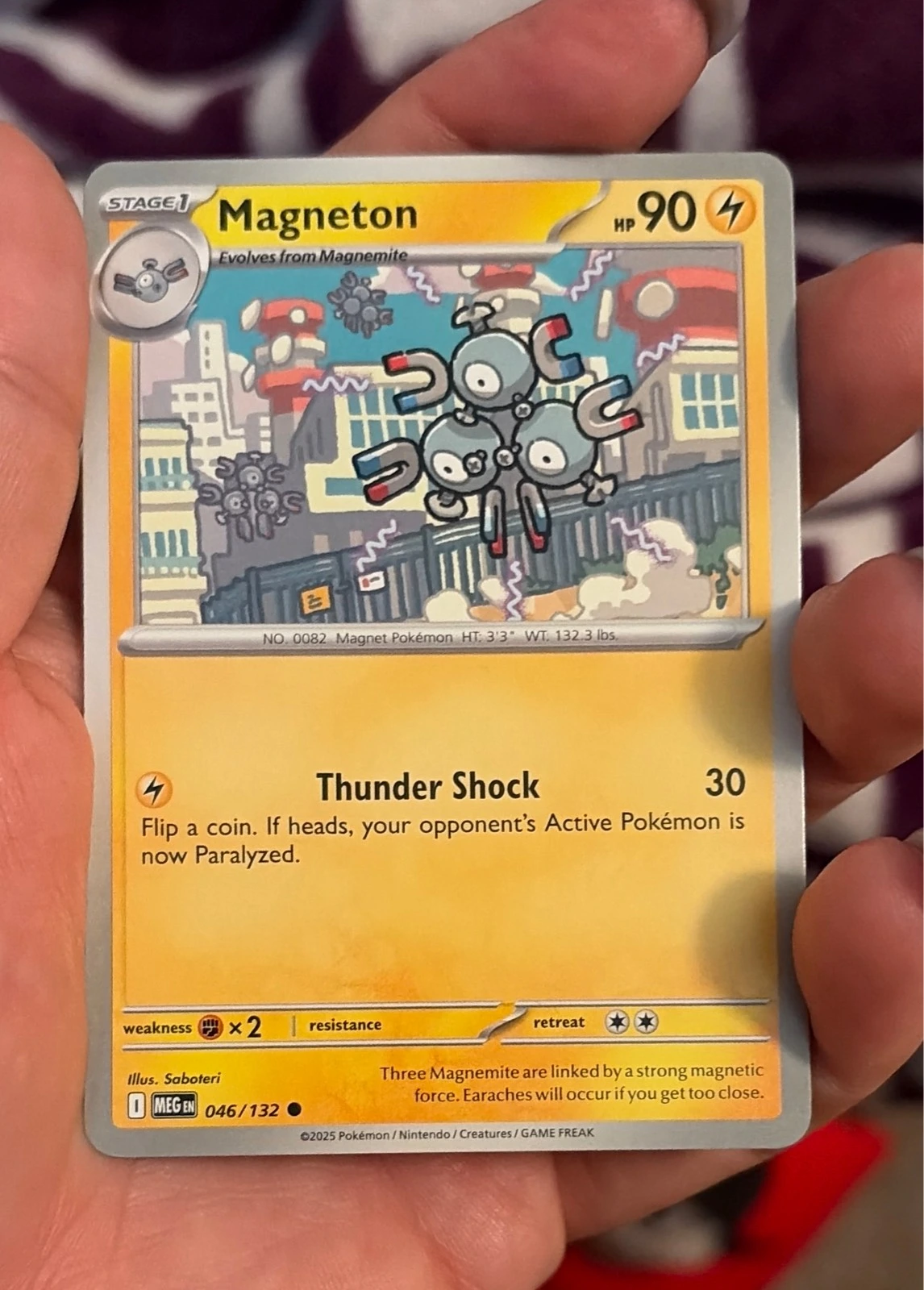 Magneton 046/132 Common Mega Evolution Pokemon Near Mint #046/132