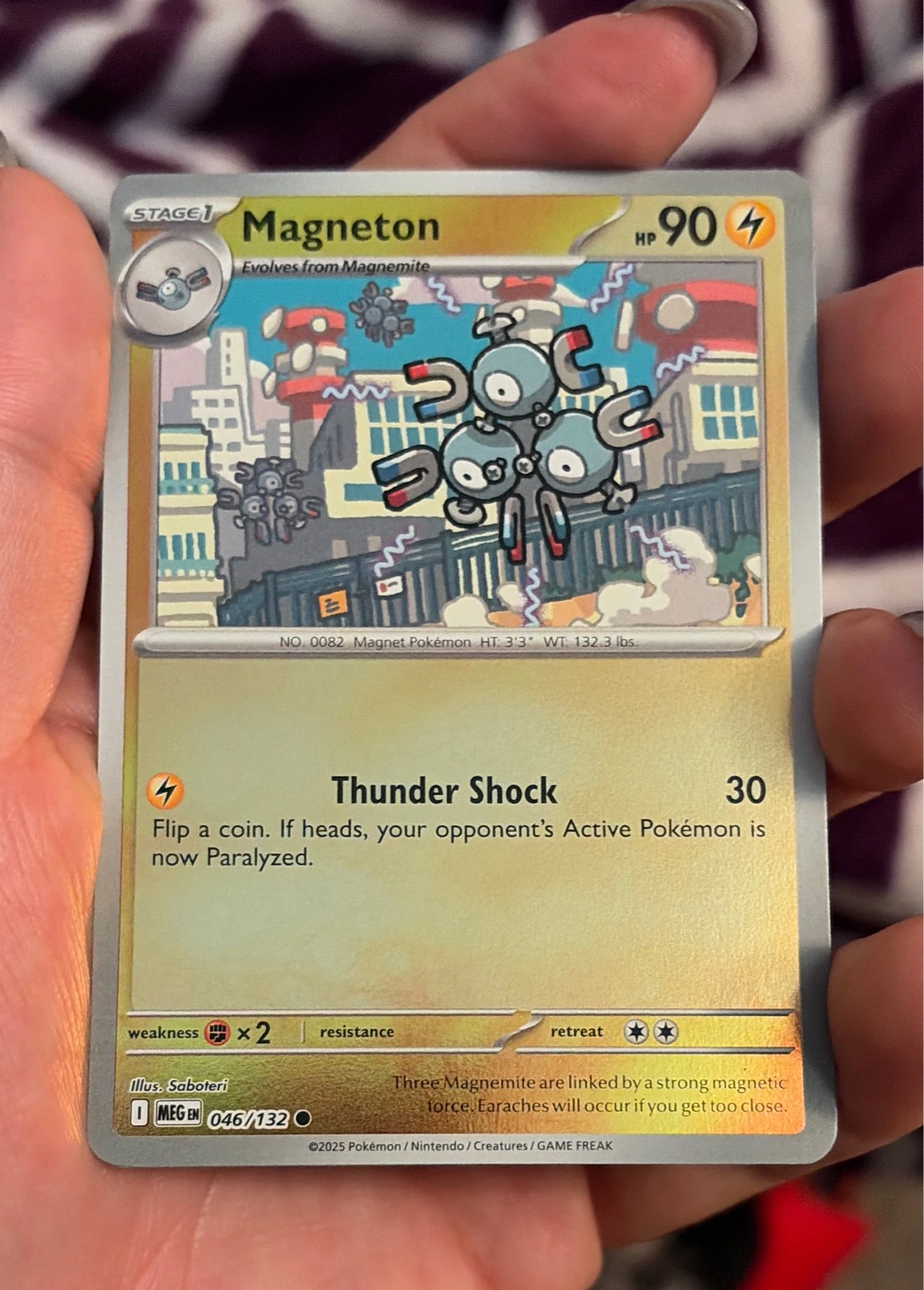 Magneton 046/132 MEG Mega Evolution Reverse Holo English #046/132