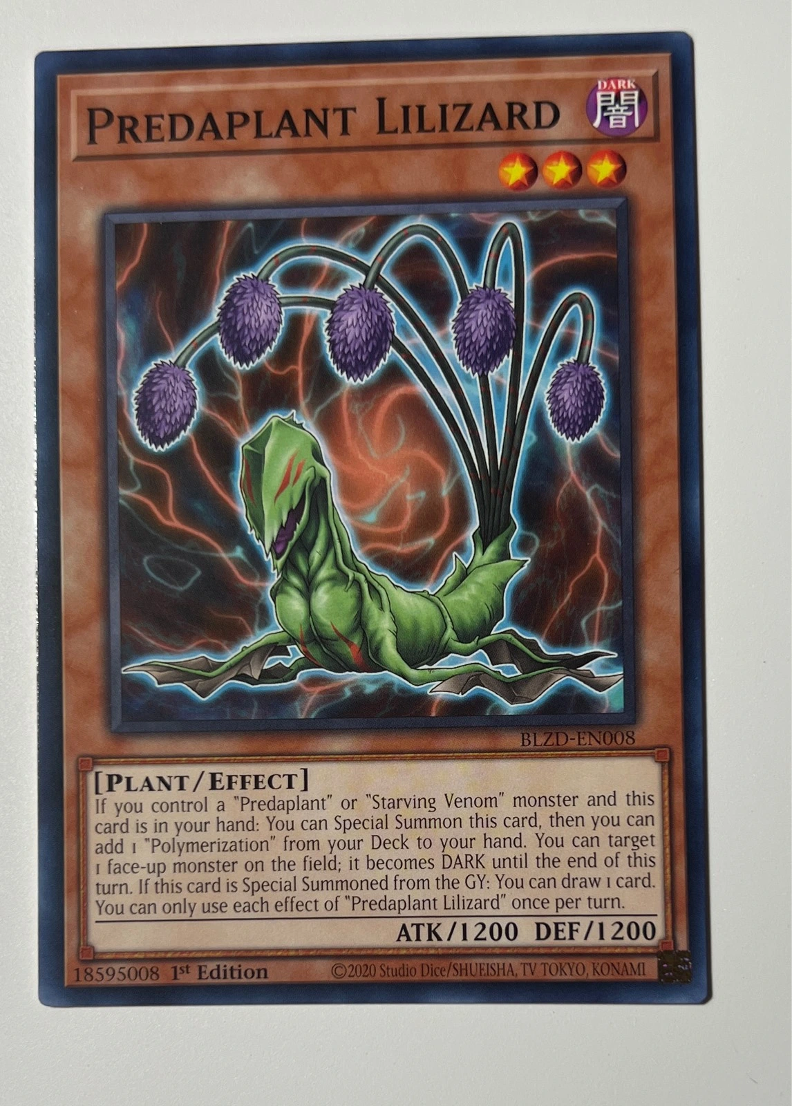 Predaplant Lilizard - Battles of Legend: Armageddon #BLZD-EN008