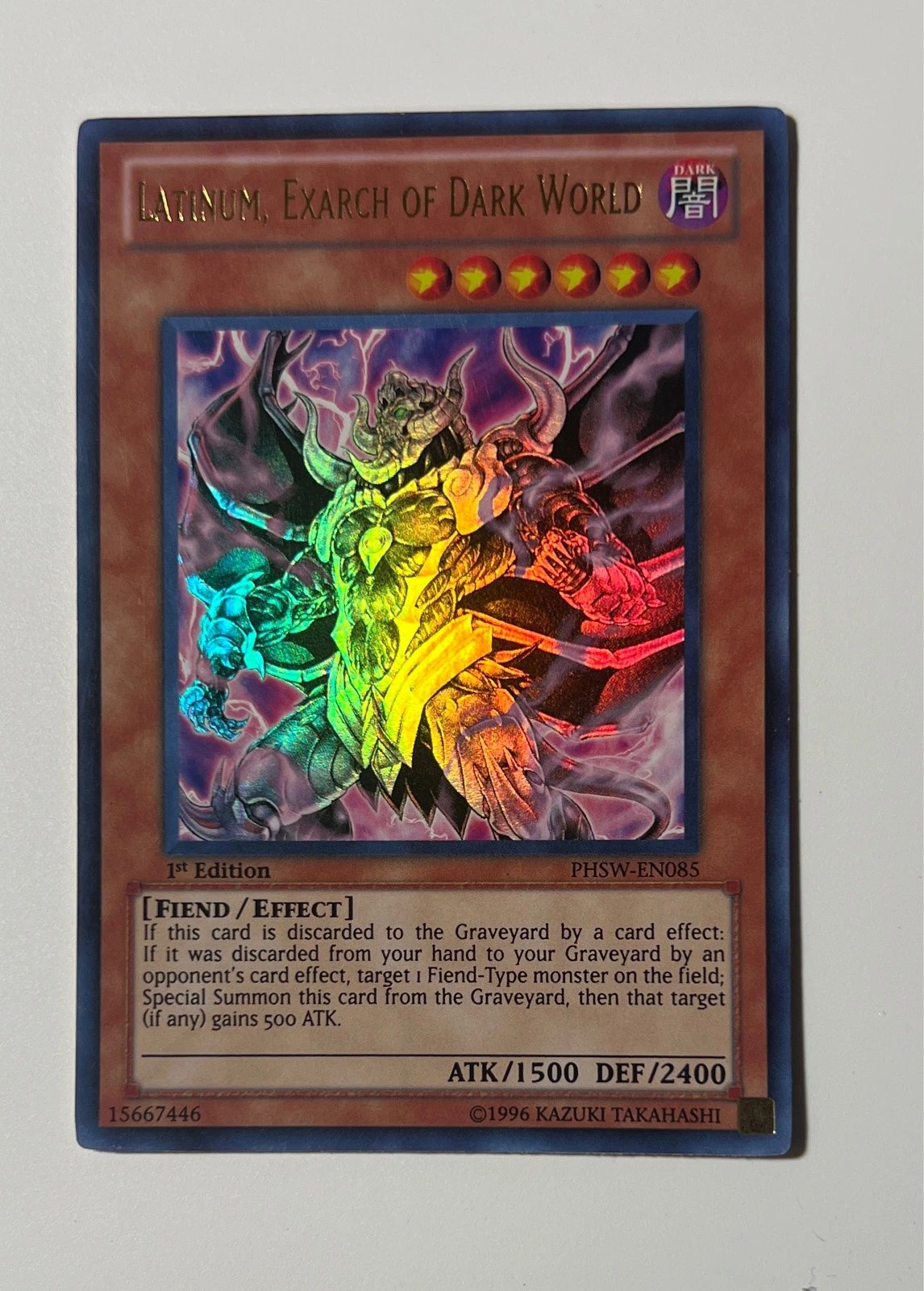 Latinum, Exarch of Dark World - Photon Shockwave #PHSW-EN085