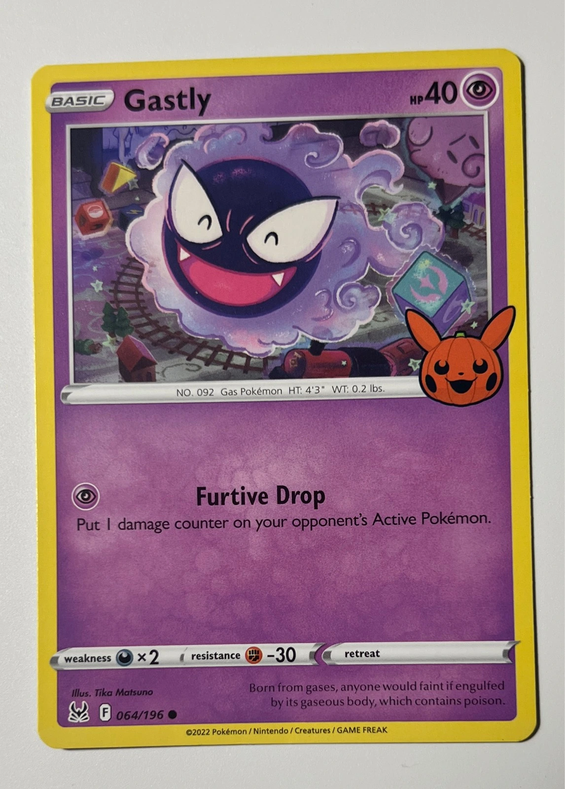 Gastly - Pokémon Trading Card Game: Trick or Trade BOOster Bundle #064/196