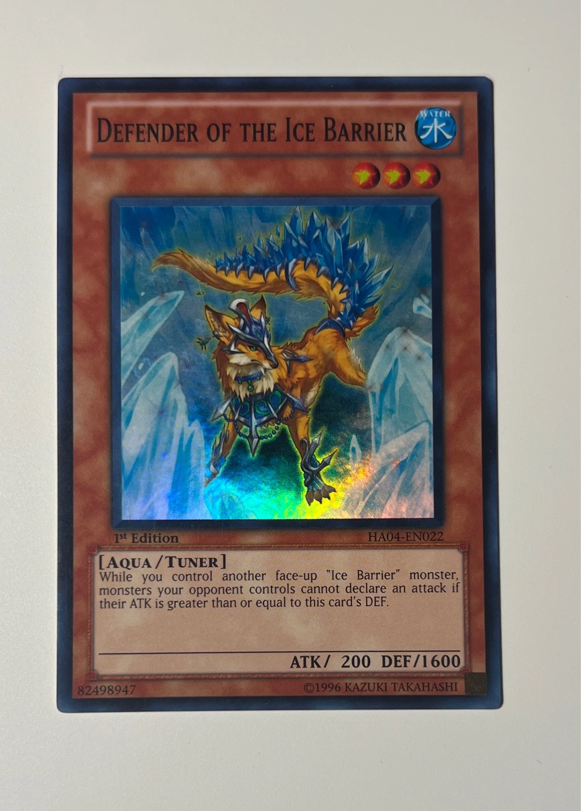 Defender of the Ice Barrier - Hidden Arsenal 4: Trishula's Triumph #HA04-EN022