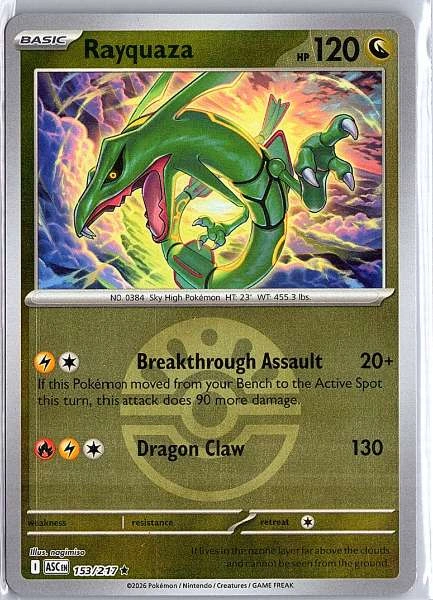 Rayquaza Pokeball Reverse Holo - Ascended Heroes #153/217