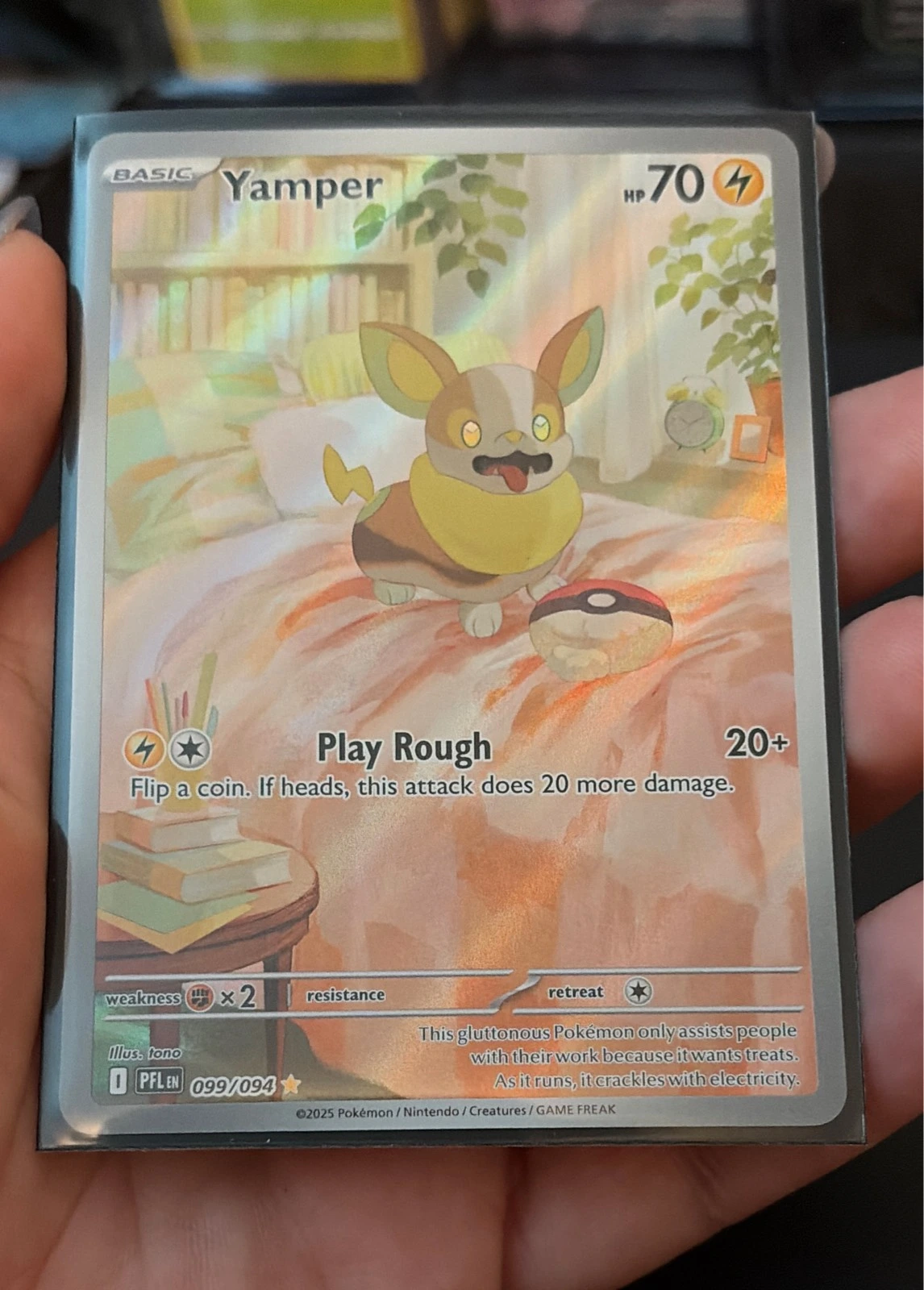 Yamper 099/094 Illustration Rare Phantasmal Flames Near Mint #099/094