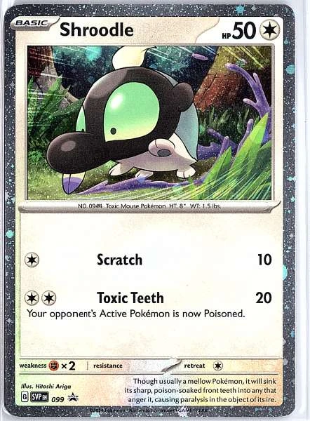 Shroodle (Cosmos Holo) - Scarlet & Violet Black Star Promos #099