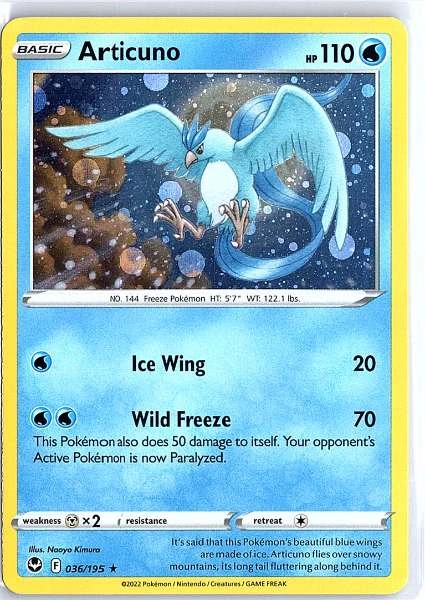 Articuno (Cosmos Holo) - Silver Tempest #036/195