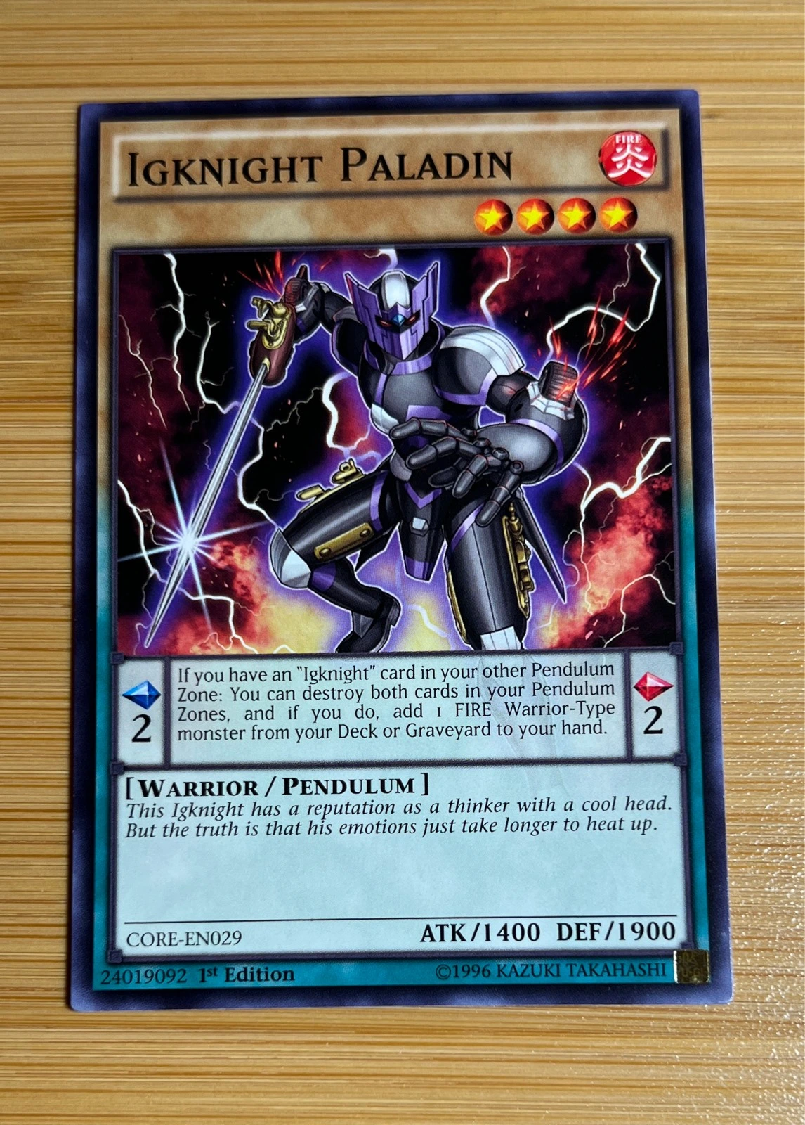 Igknight Paladin - Clash of Rebellions #CORE-EN029