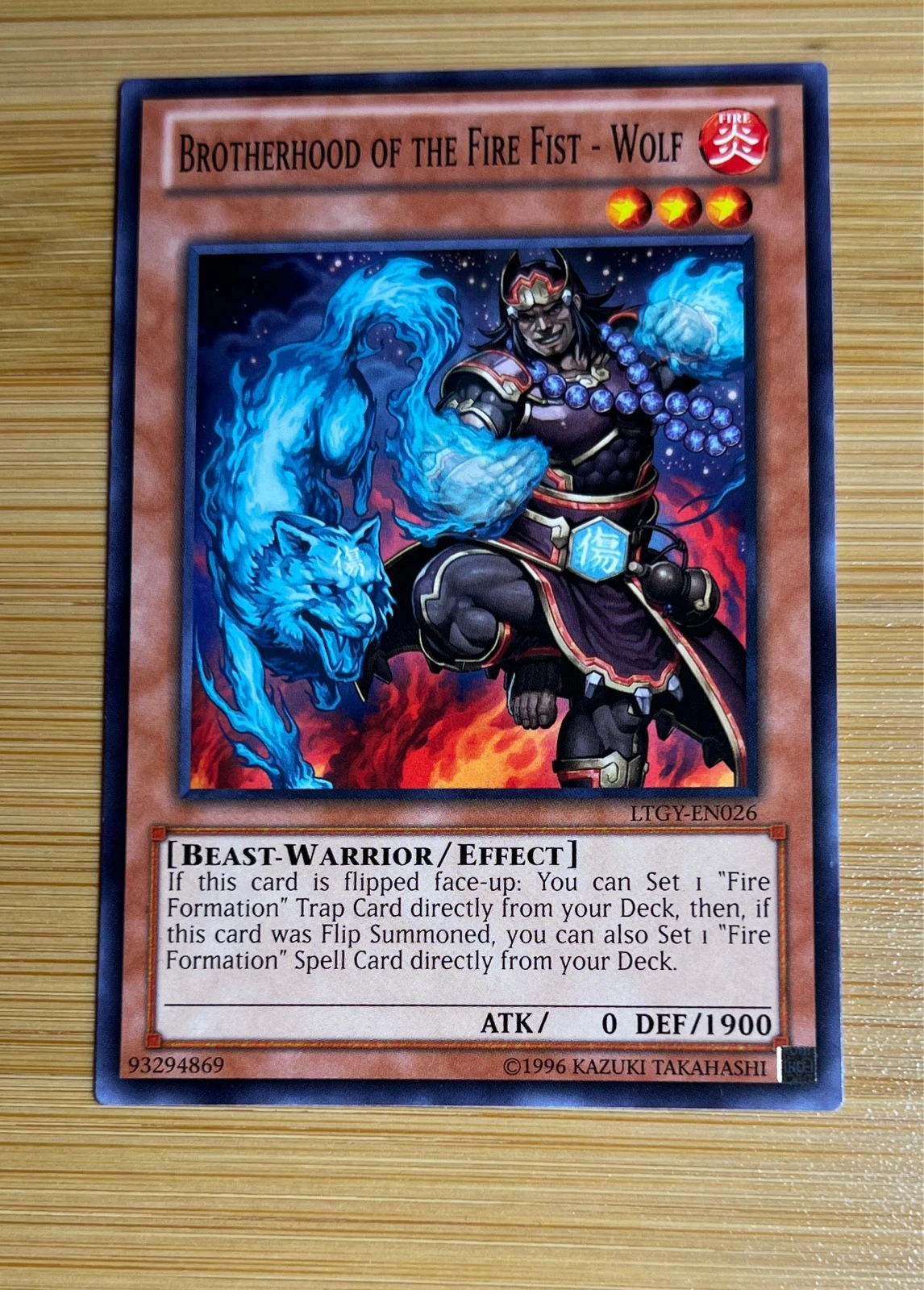Brotherhood of the Fire Fist - Wolf #LTGY-EN026