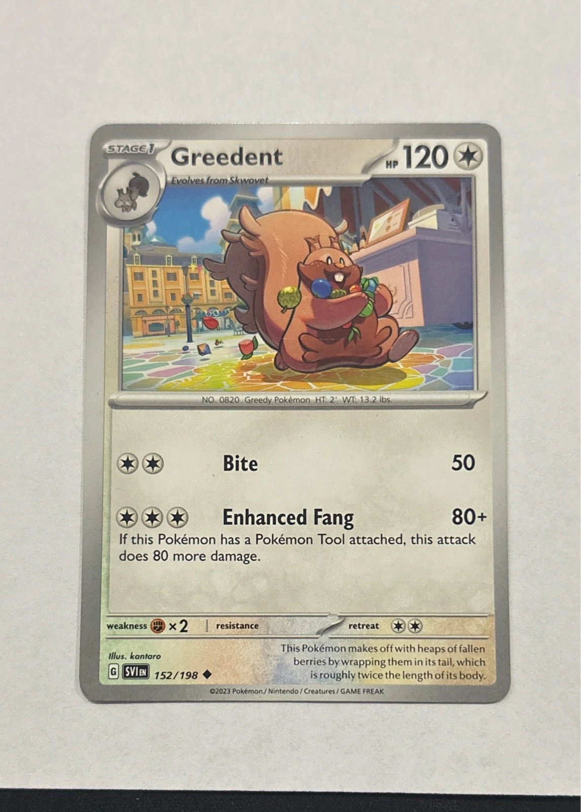 Greedent - Scarlet & Violet #152/198