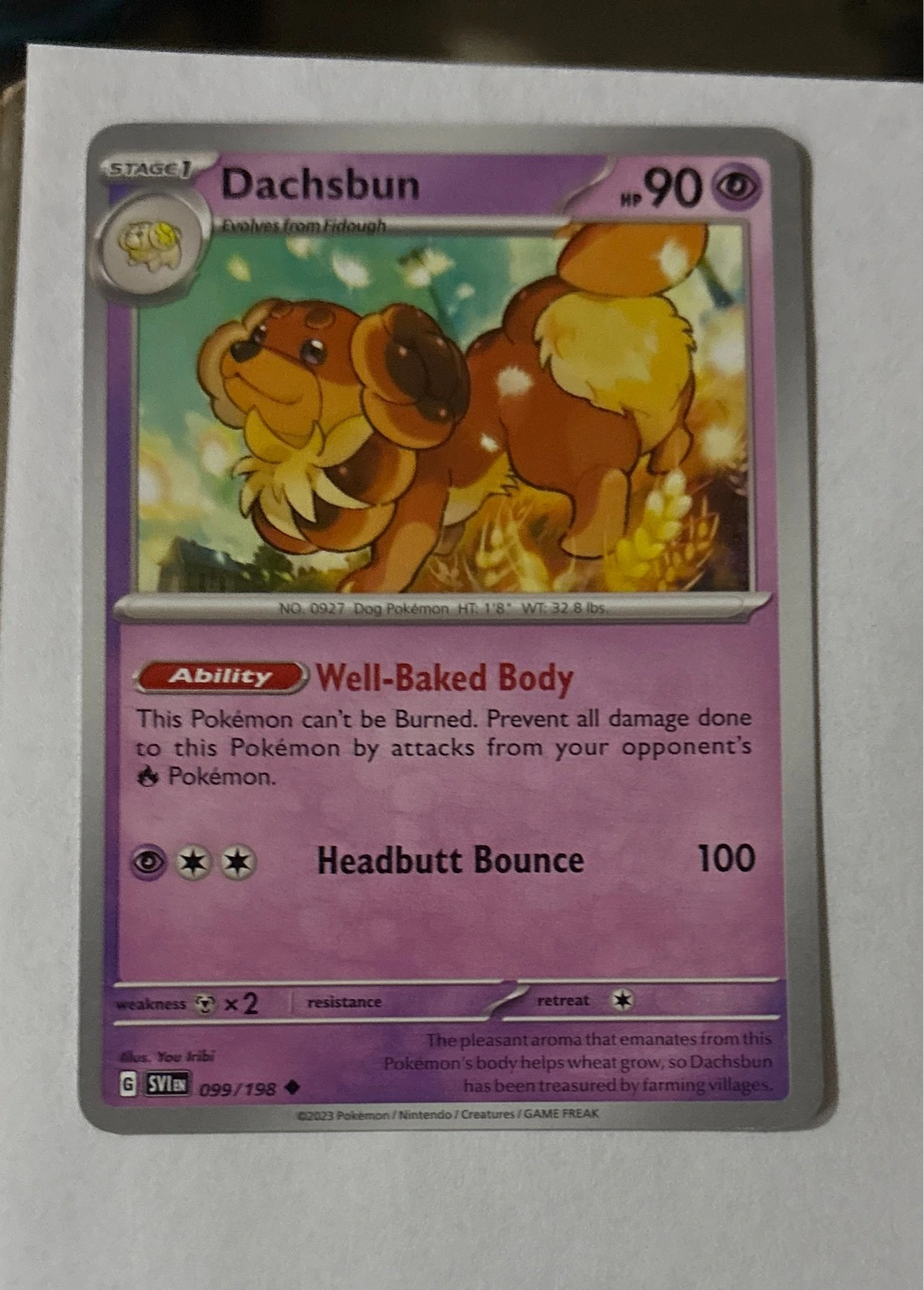 Dachsbun - Scarlet & Violet #099/198