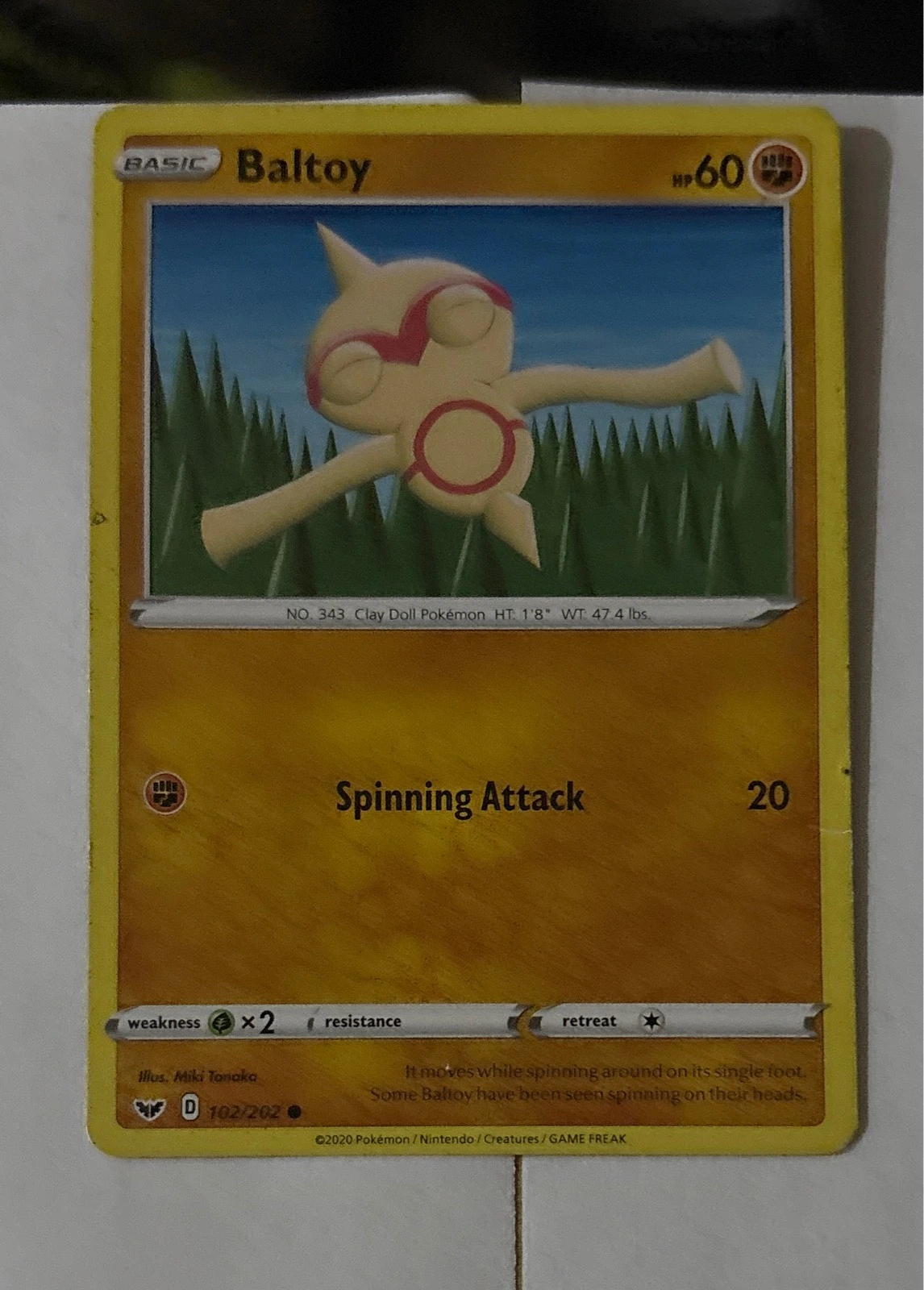 Baltoy - Sword & Shield #102/202