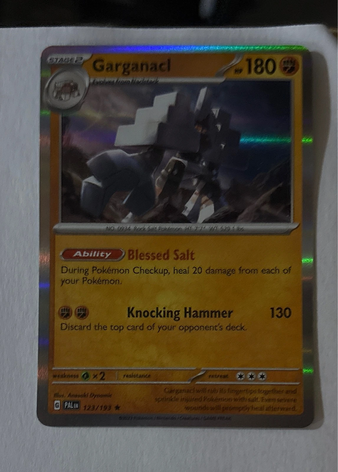 Garganacl - Paldea Evolved #123/193