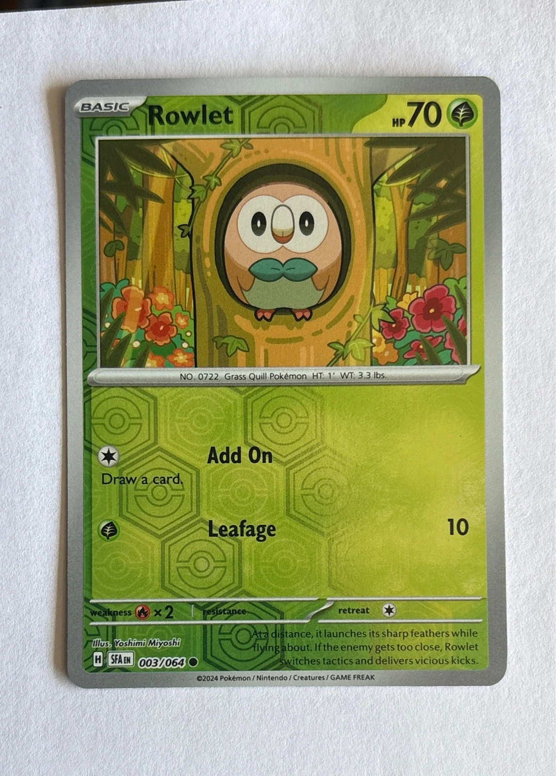 Rowlet - Shrouded Fable #003/064