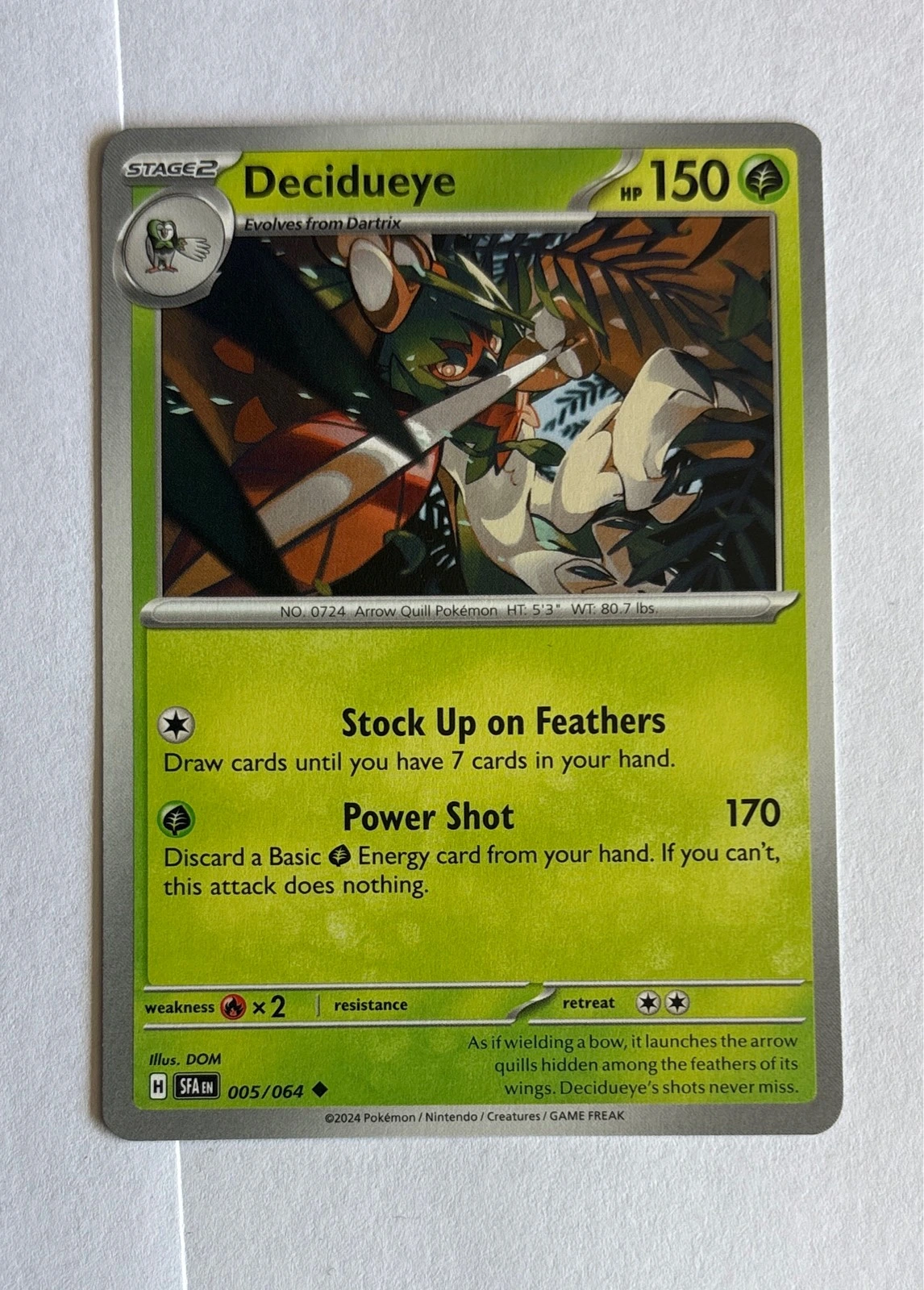 Decidueye - Shrouded Fable #005/064