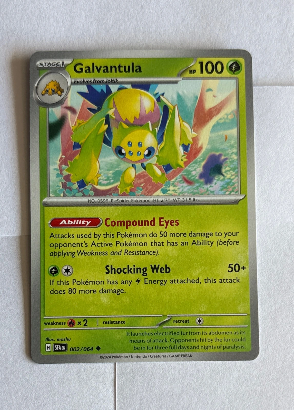 Galvantula - Shrouded Fable #002/064