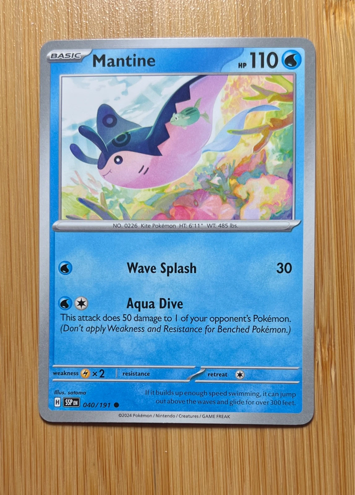 Mantine - Pokémon Surging Sparks #040/191