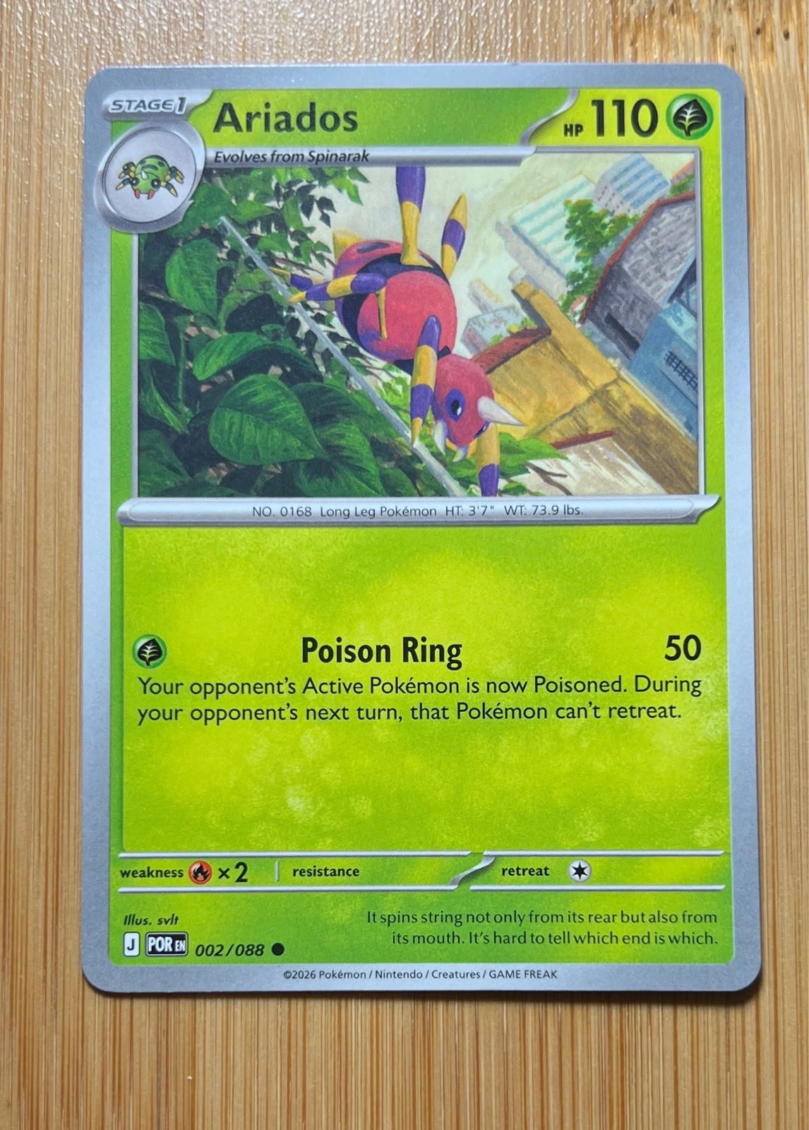 Ariados - Pokémon Perfect Order #002/088