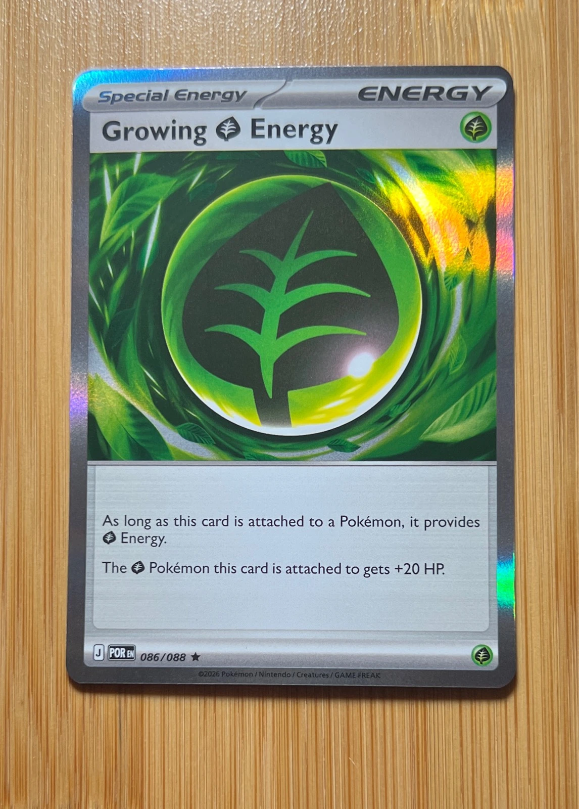 Growing Energy - Pokémon Perfect Order #086/088