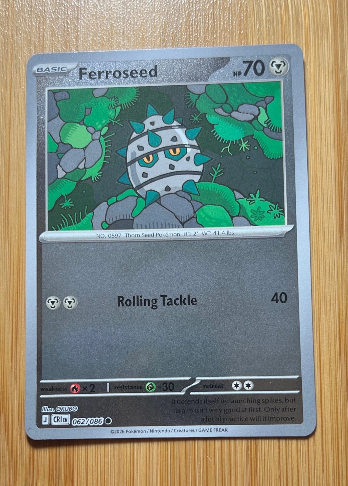 Ferroseed - Pokémon Chaos Rising #062/086