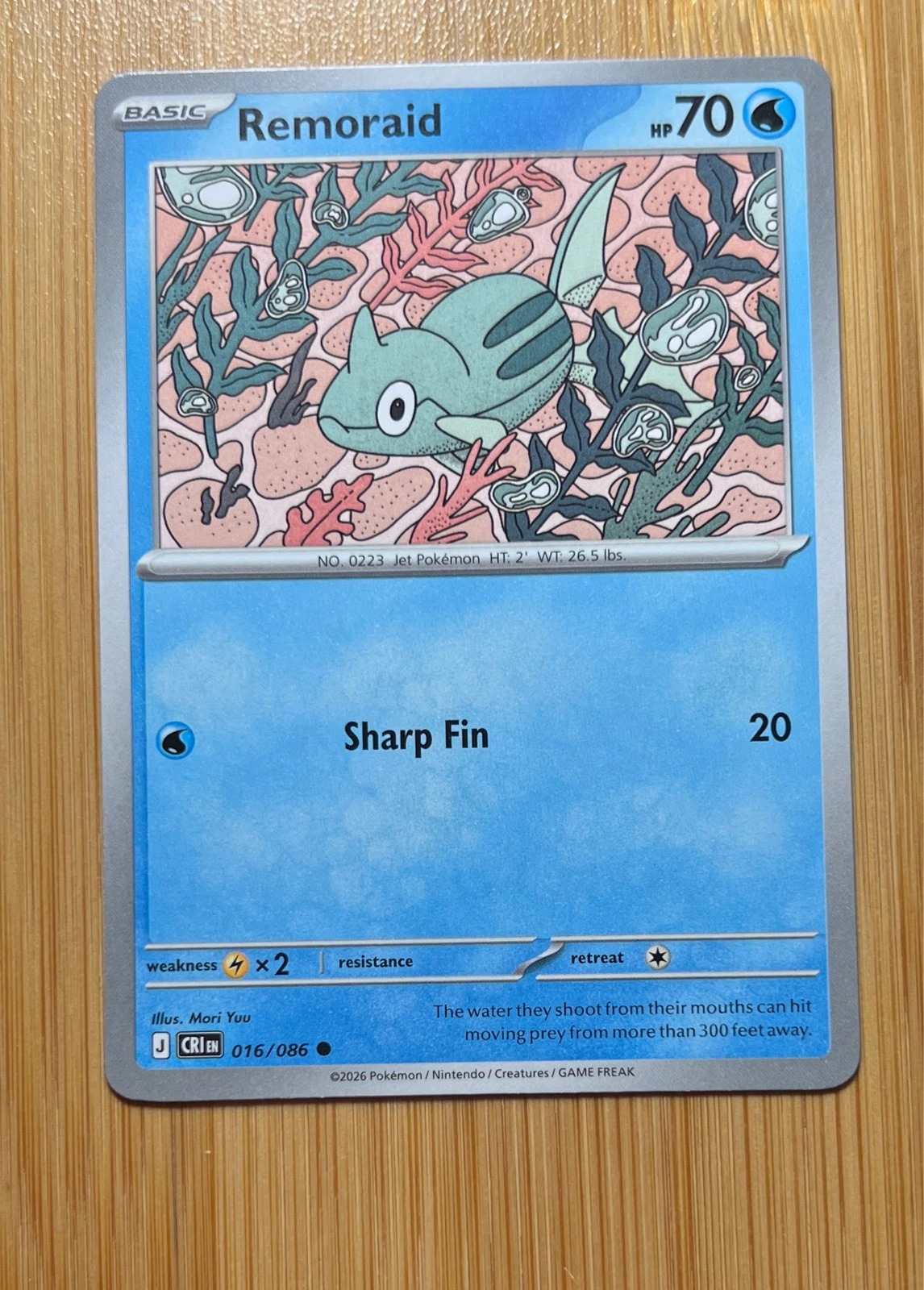 Remoraid - Pokémon Chaos Rising #016/086