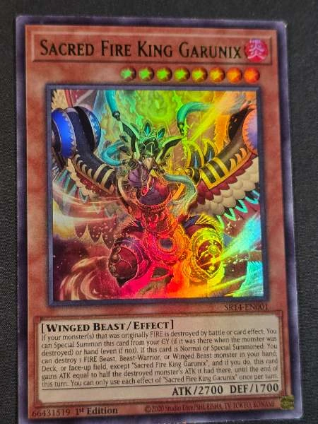 Sacred Fire King Garunix - Structure Deck: Fire Kings #SR14-EN001