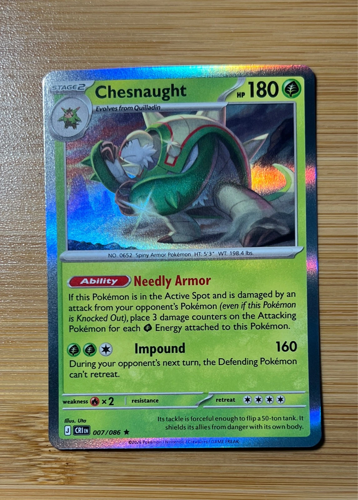 Chesnaught - Pokémon Chaos Rising #007/086