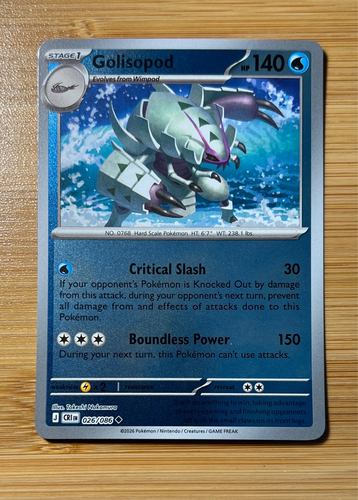 Golisopod - Pokémon Chaos Rising #026/086