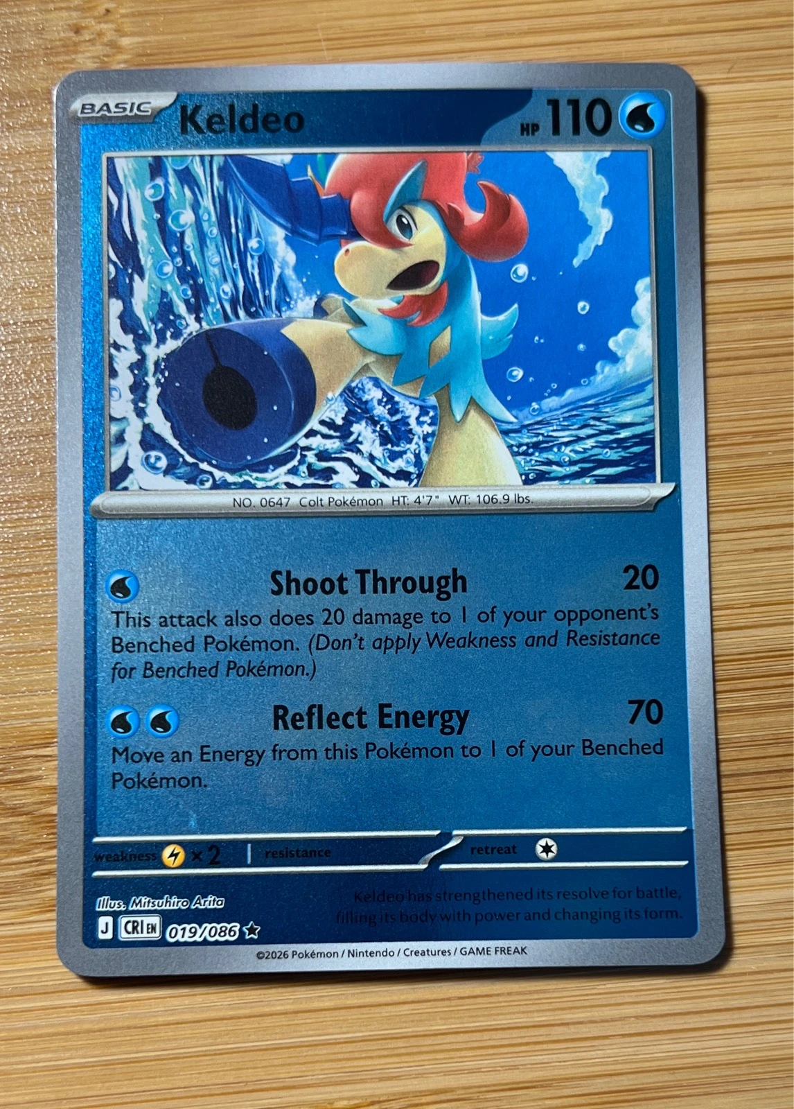 Keldeo - Pokémon Chaos Rising #019/086