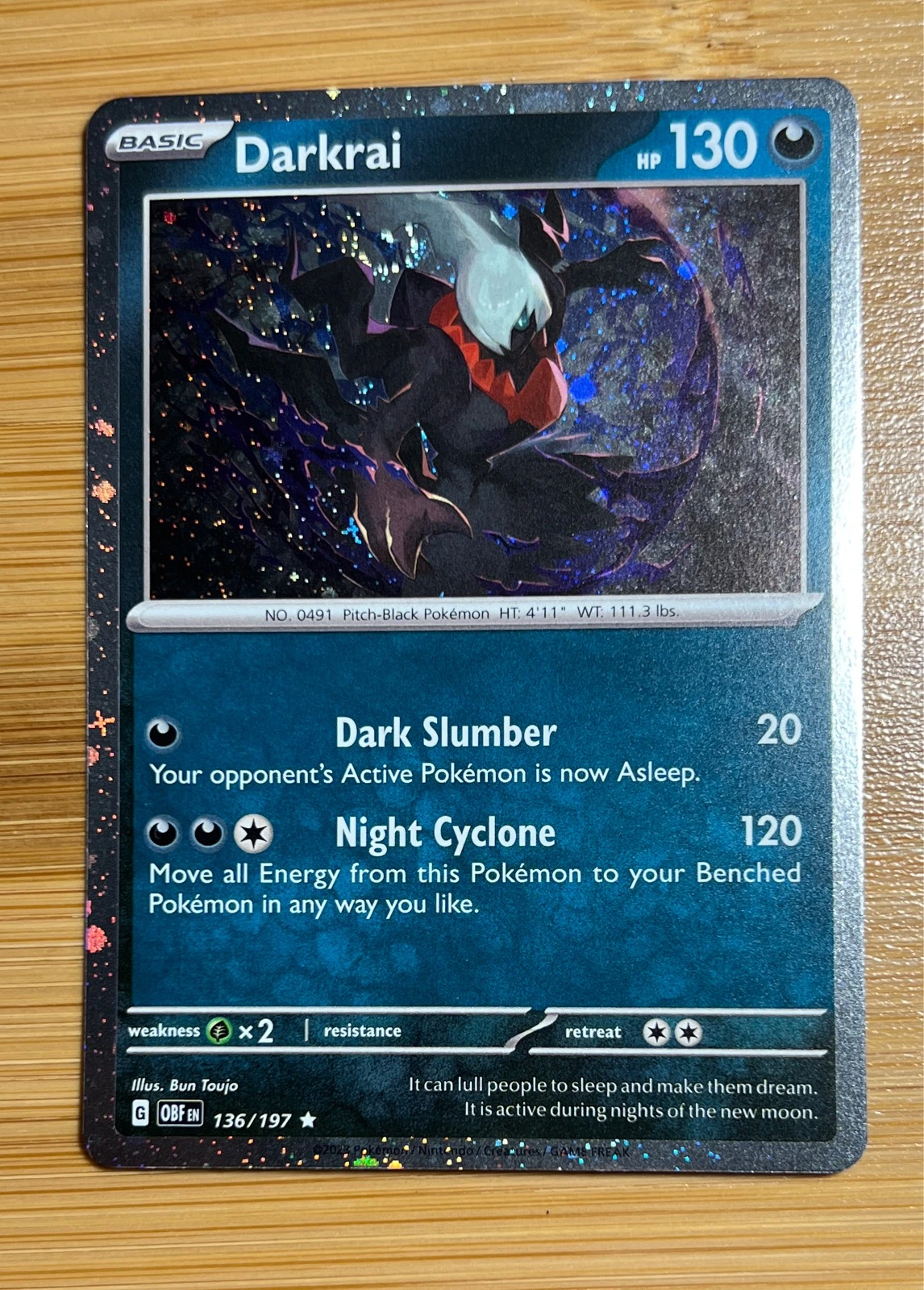 Darkrai - Obsidian Flames #136/197