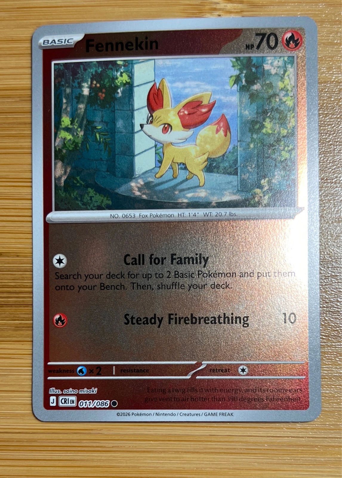 Fennekin - Pokémon Chaos Rising #011/086