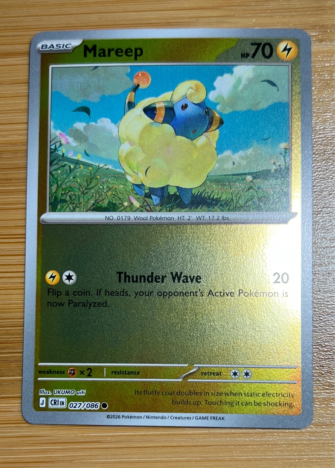 Mareep - Pokémon Chaos Rising #027/086