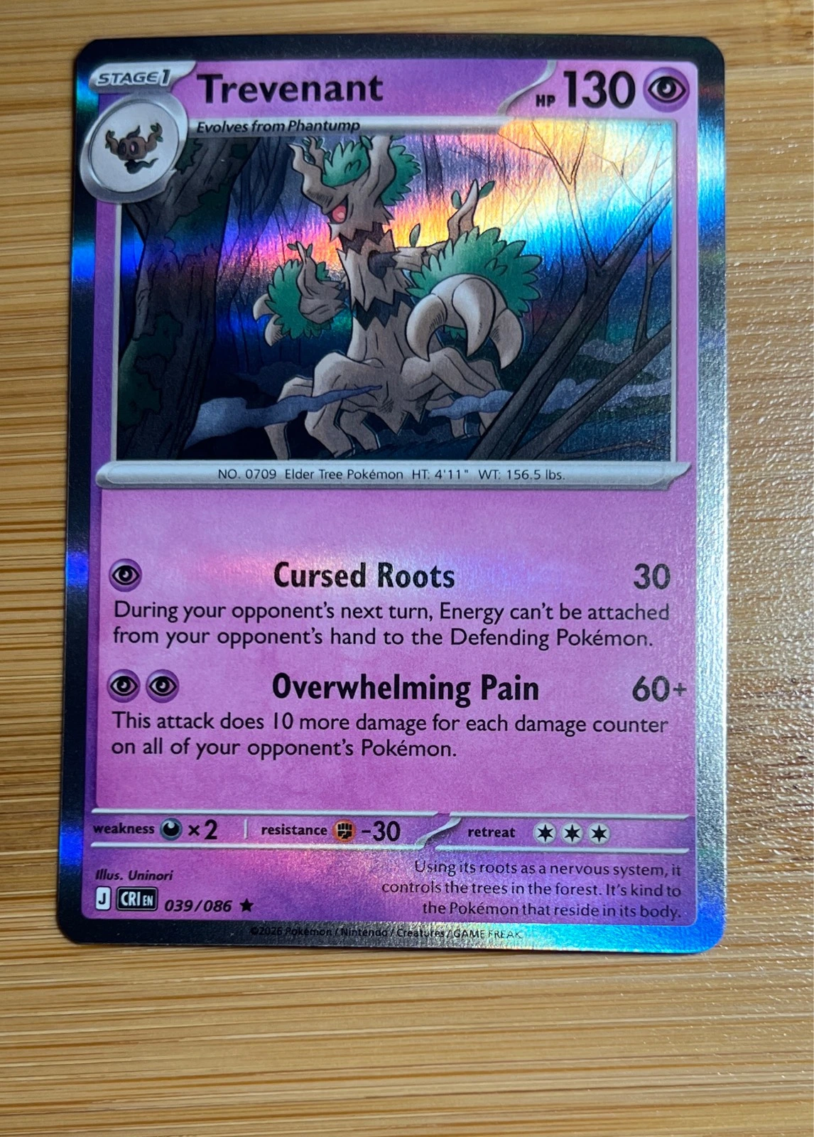 Trevenant - Pokémon Chaos Rising #039/086