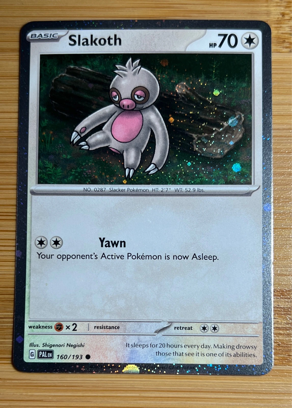 Slakoth - Paldea Evolved #160/193