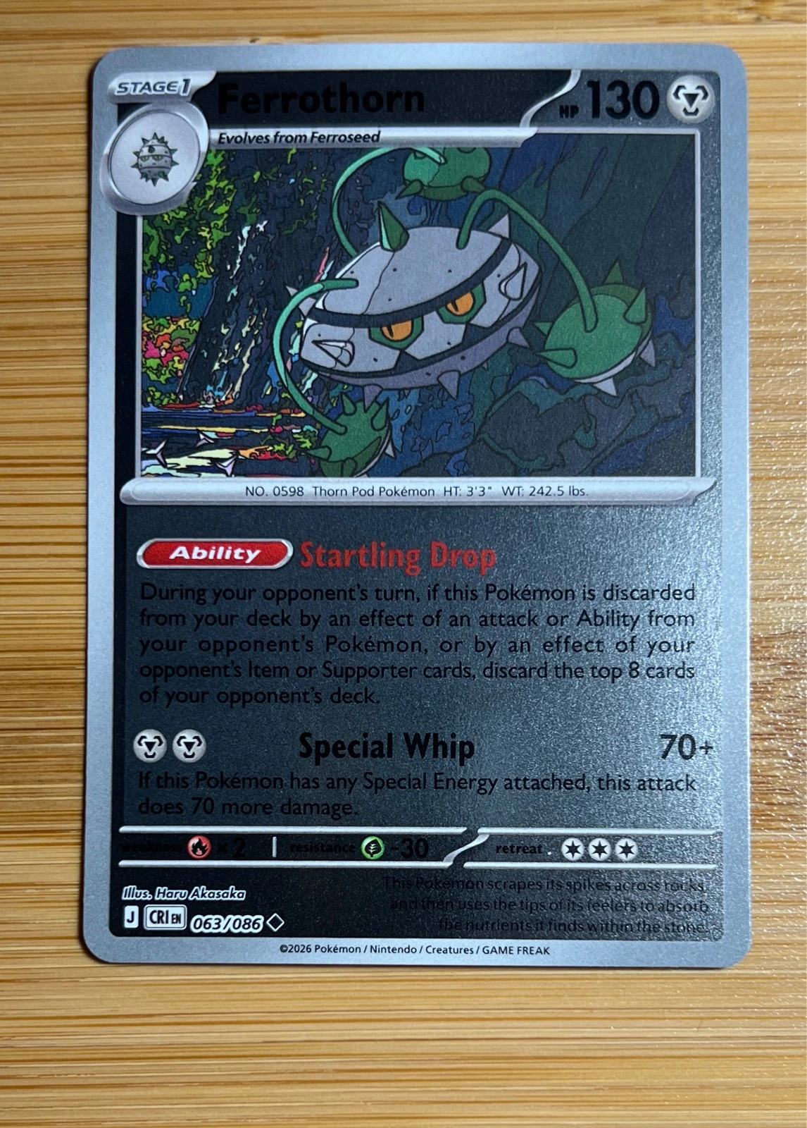 Ferrothorn - Pokémon Chaos Rising #063/086
