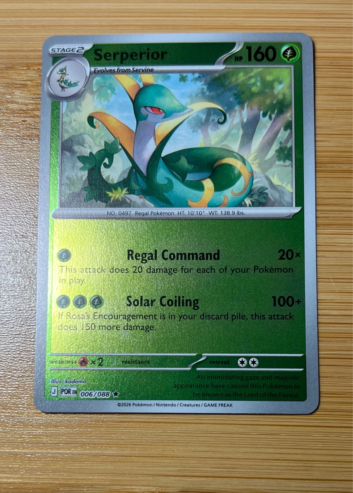 Serperior - Pokémon Perfect Order #006/088