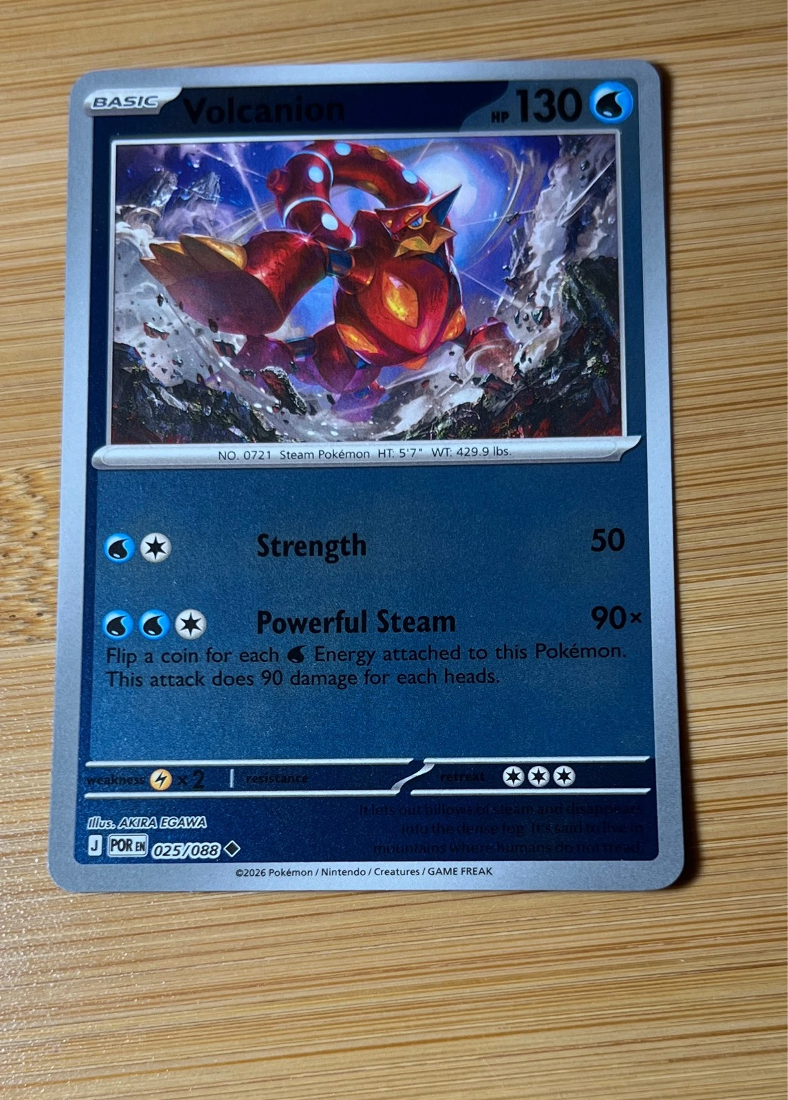 Volcanion - Pokémon Perfect Order #025/088