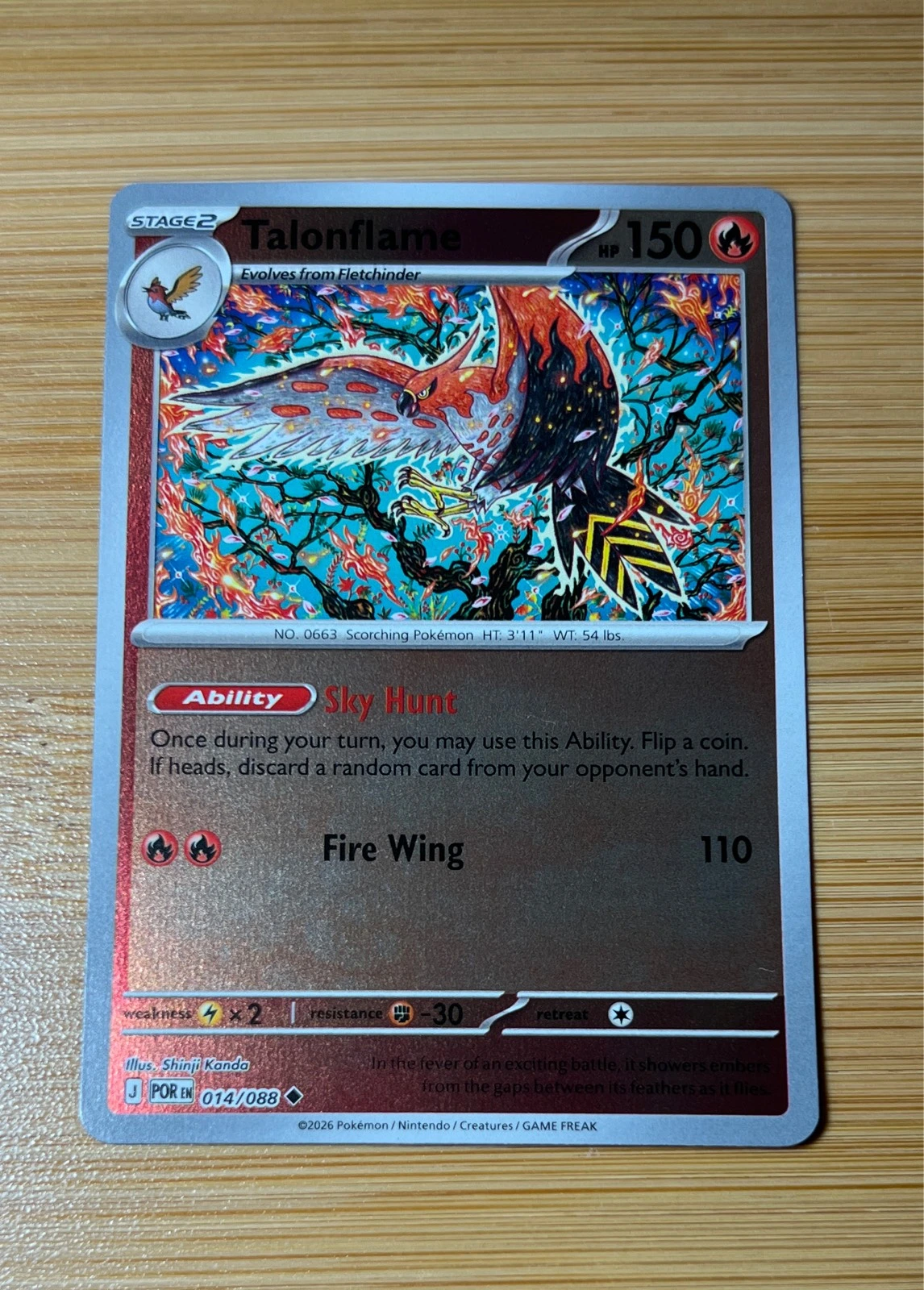 Talonflame - Pokémon Perfect Order #014/088
