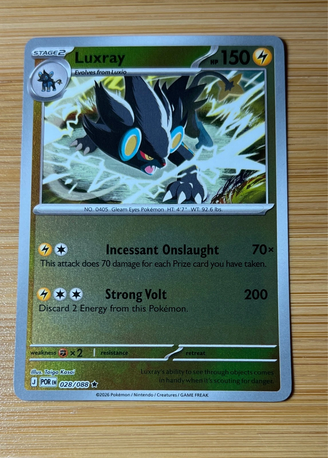 Luxray - Pokémon Perfect Order #028/088