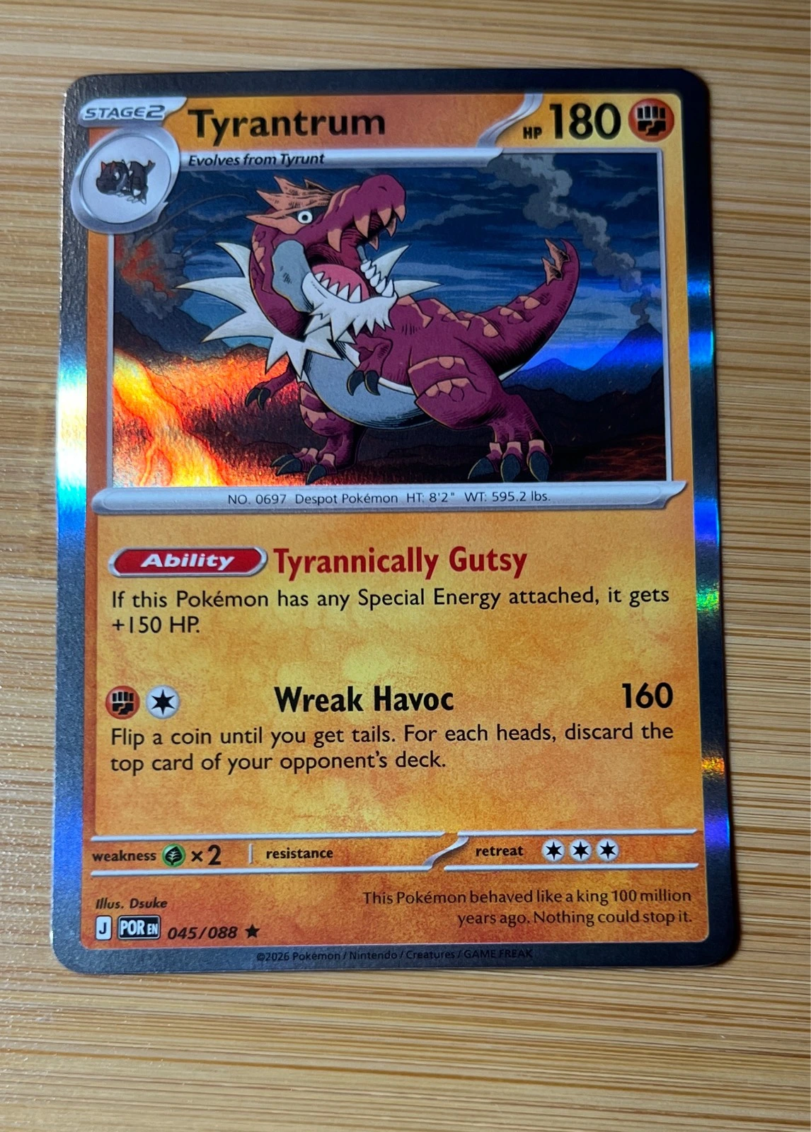 Tyrantrum - Pokémon Perfect Order #045/088