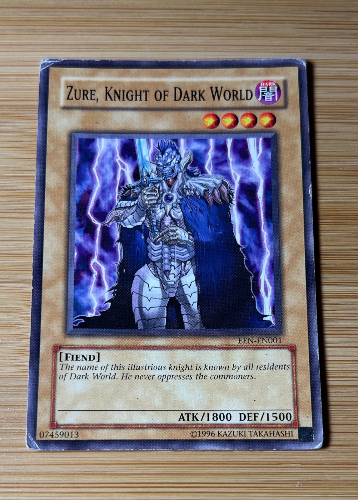 Zure, Knight of Dark World - Elemental Energy #EEN-EN001