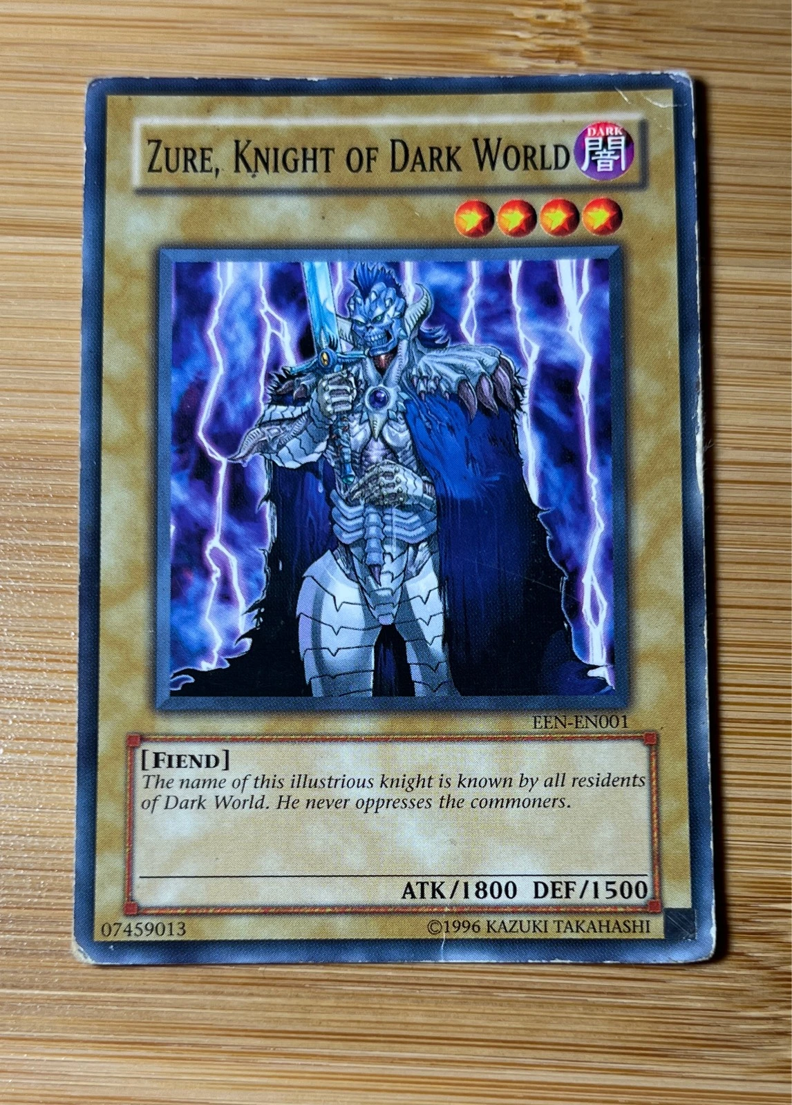 Zure, Knight of Dark World - Elemental Energy #EEN-EN001