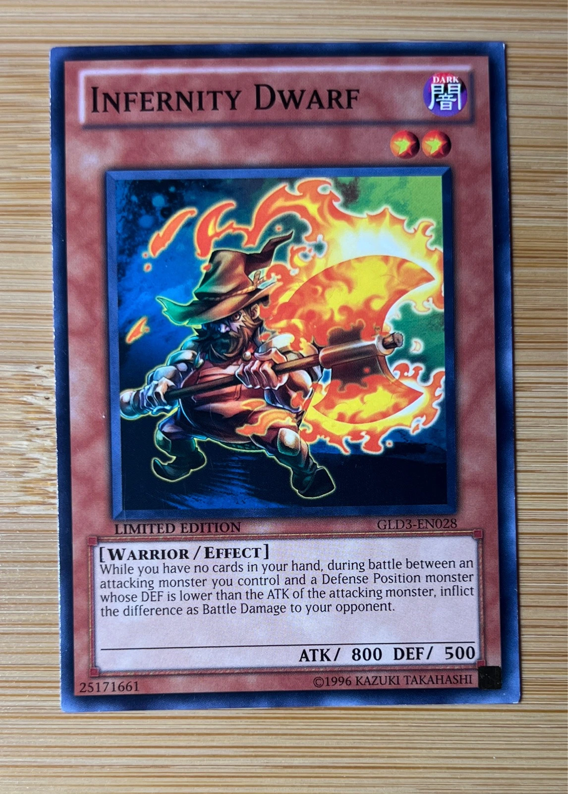 Infernity Dwarf - Gold Series 3: Haunted Mine #GLD3-EN028