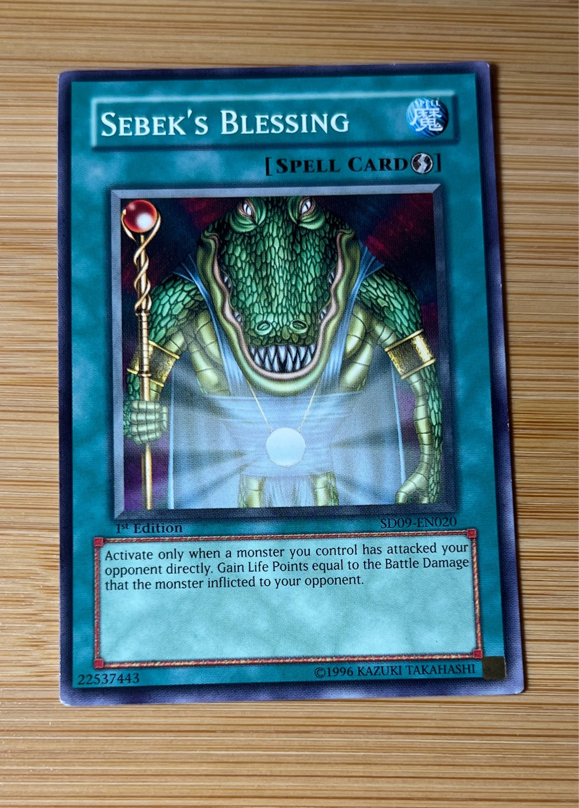 Sebek's Blessing - Dinosaur's Rage Structure Deck #SD09-EN020