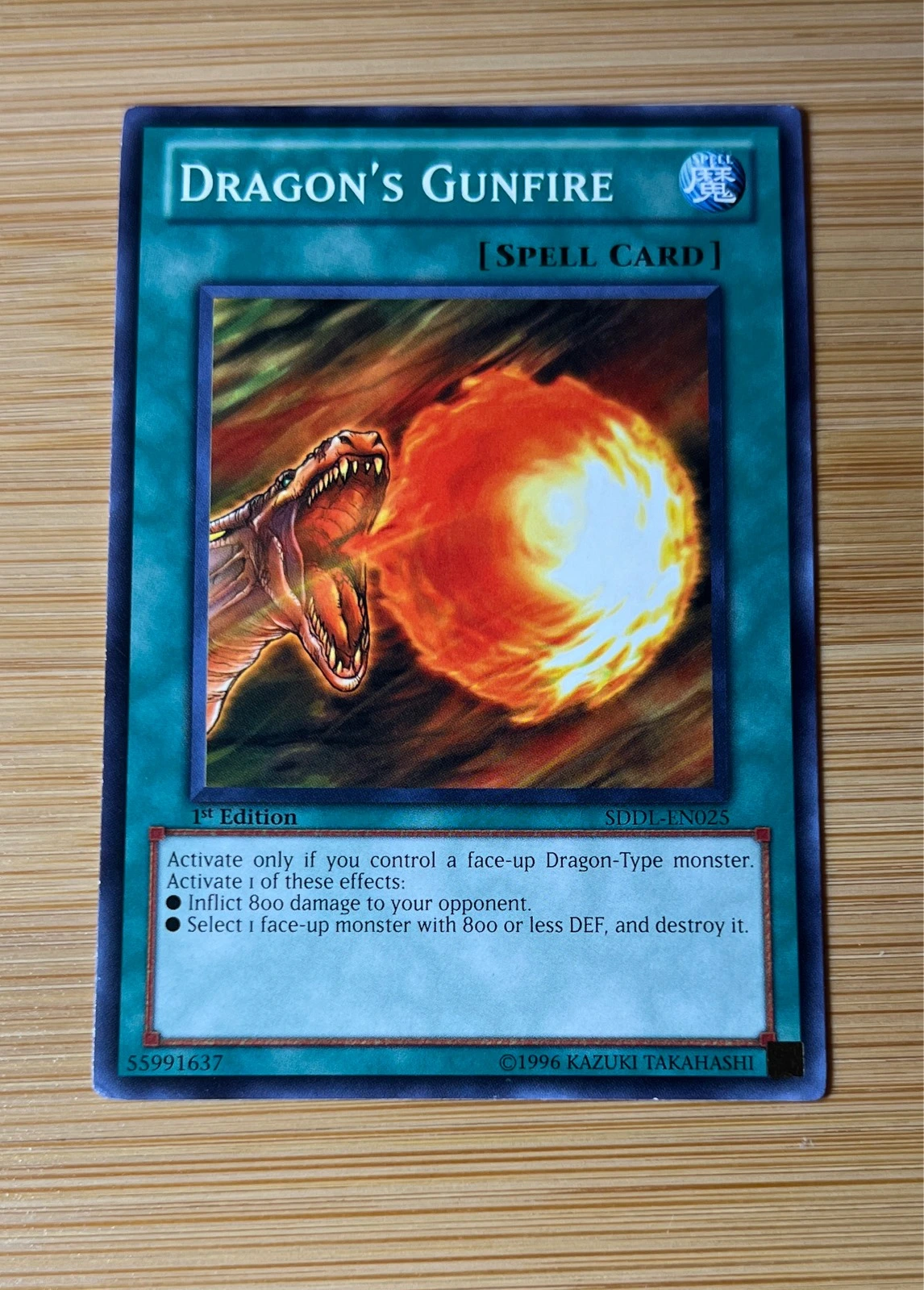 Dragon's Gunfire - Structure Deck: Dragons Roar #SDDL-EN025