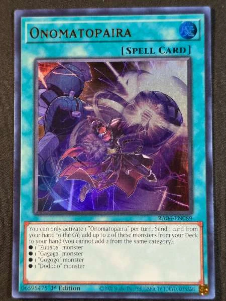Onomatopaira - 25th Anniversary Rarity Collection #RA04-EN089