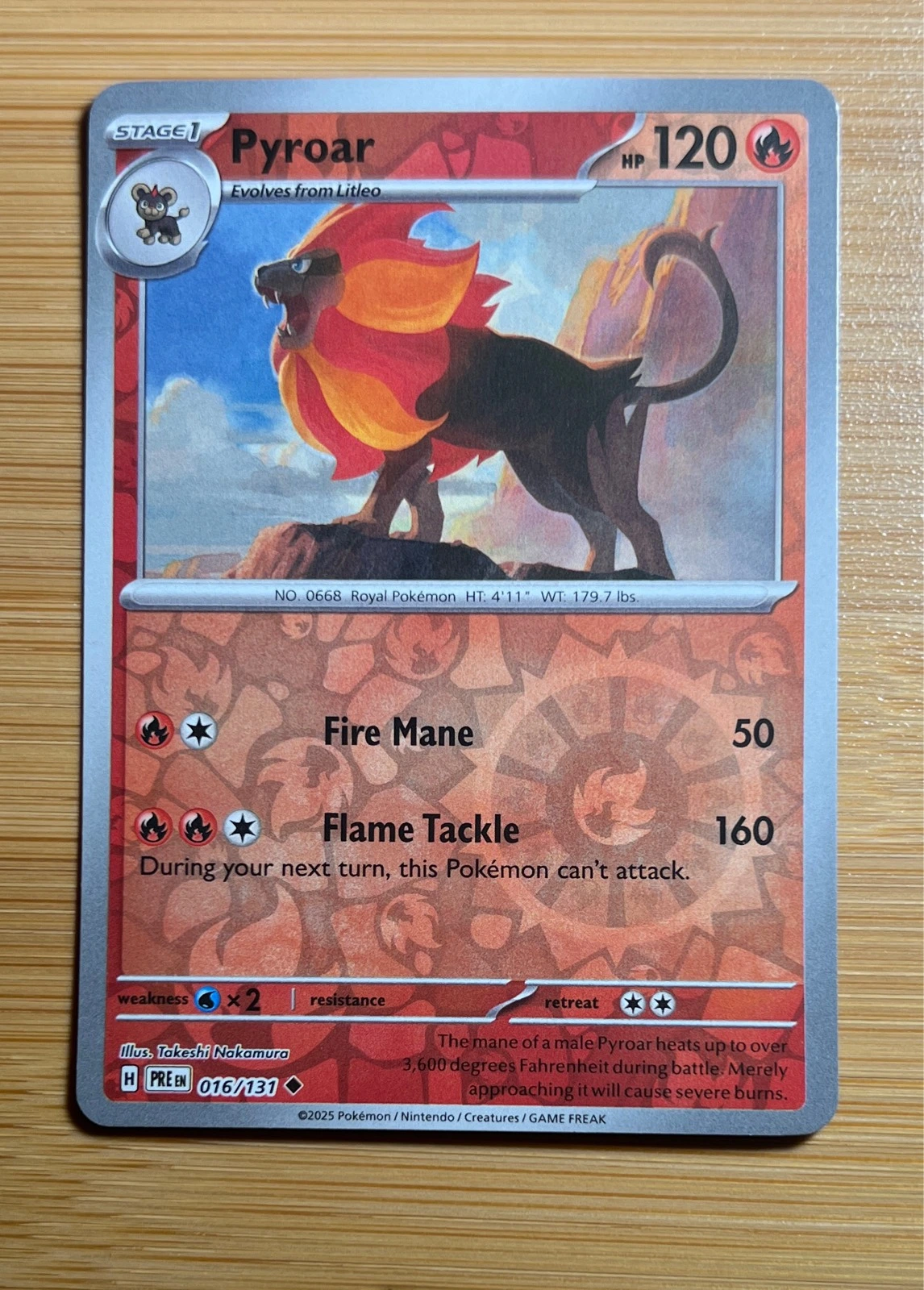 Pyroar - Pokémon Prismatic Evolutions #016/131