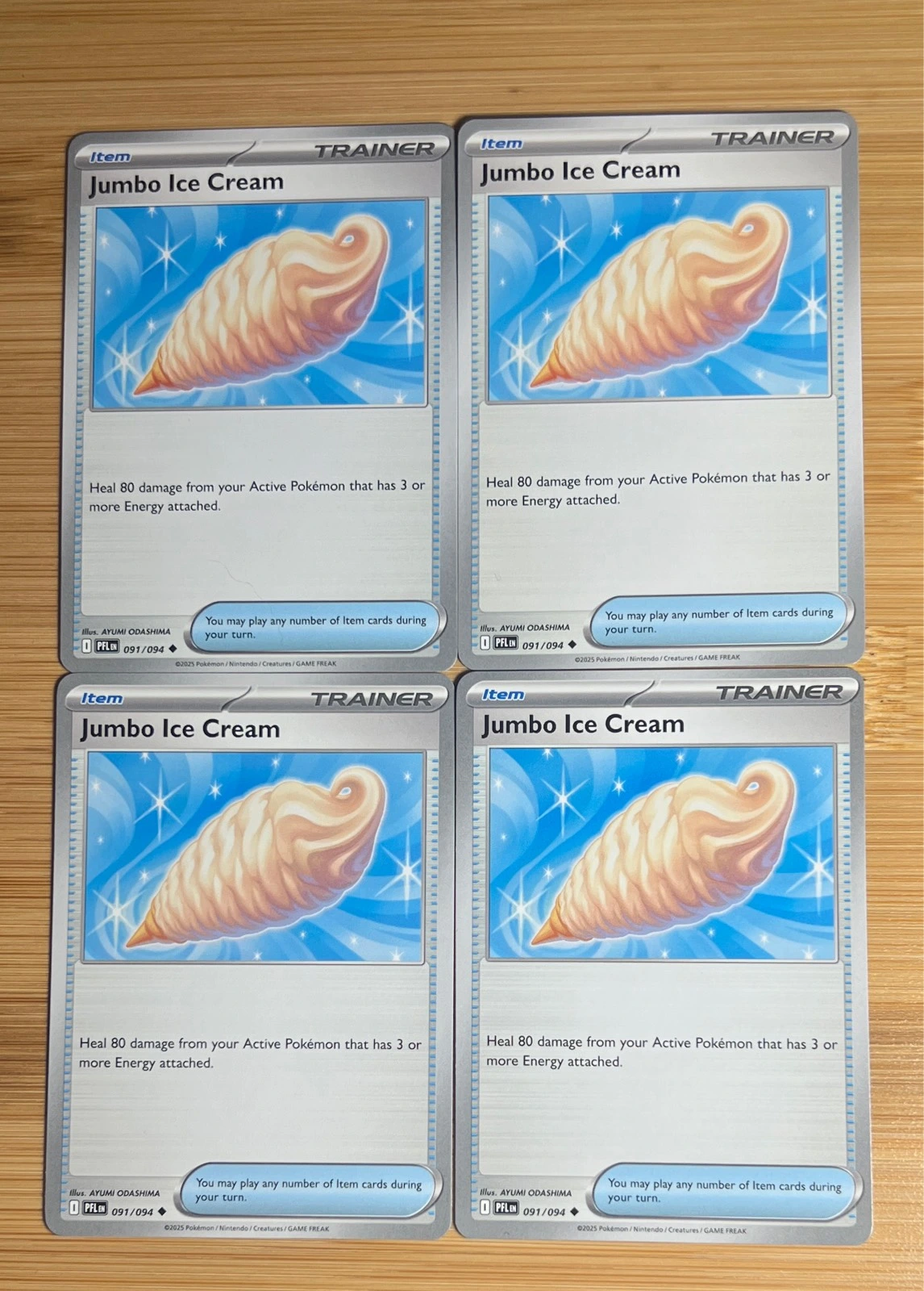 Jumbo Ice Cream 4x - Pokémon Phantasmal Flames #091/094